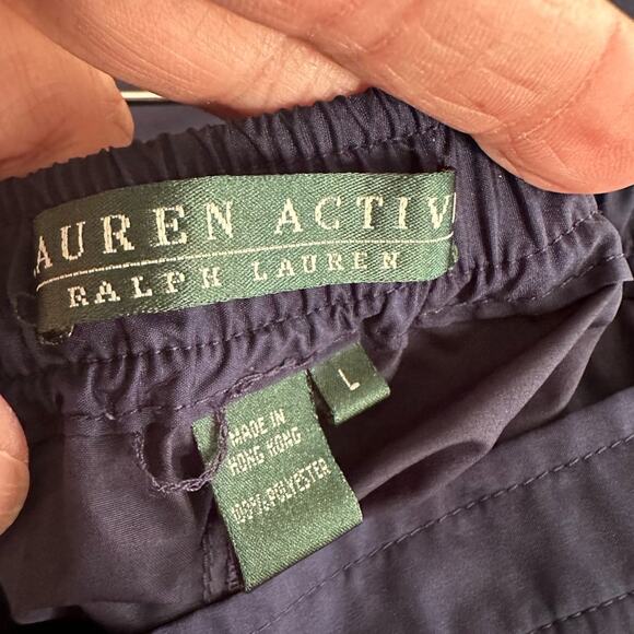 Ralph Lauren Blue Windbreaker Rain Pants Gorpcore Athleisure Athletic Large - Picture 3 of 7